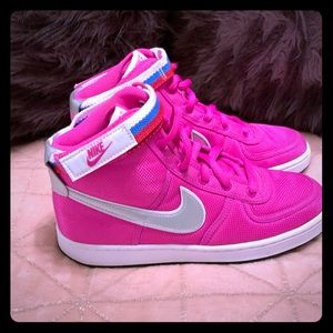 Pink Nike sneakers
